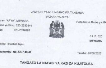 NAFASI 9 Za Kazi Hospitali ya Rufaa ya Mkoa Mtwara – Ligula
